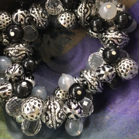 It's Party Time! Stunning, NWOT, Sophisticated, Fun, Statement, Bracelet OS. - Picture 2 of 3